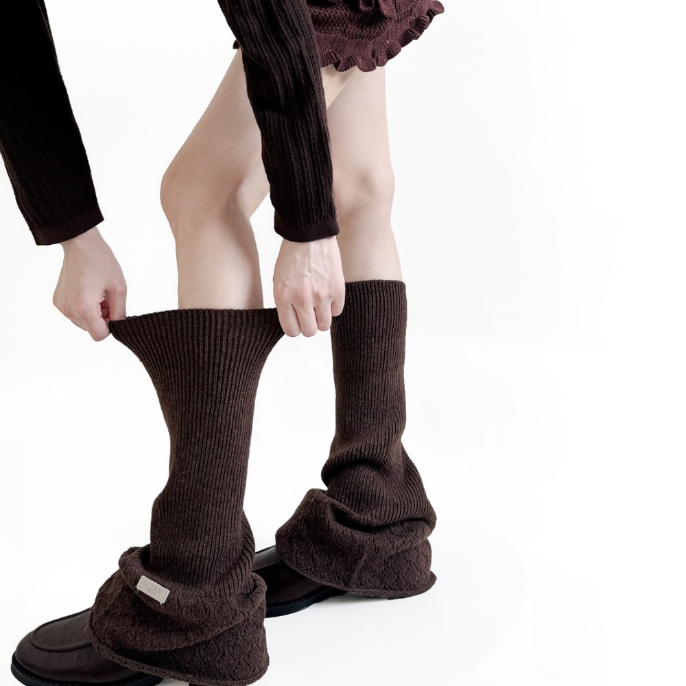 Japanese Retro Hollow Out Wool - Boot Sock Slouchy 评论和价格
